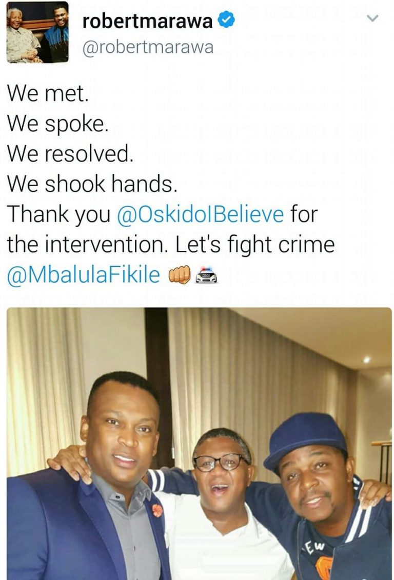 Robert Marawa and Mbalula make peace - Mzansi Memes